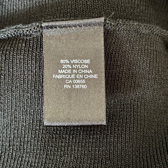 RW&Co medium weight midi black short sleeve dress with cutout collar size M - Picture 12 of 13